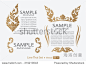 THAI collection of calligraphic design elements and page decoration