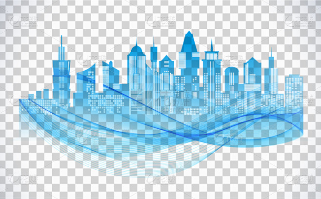 都市风景,蓝色,建筑外部,房屋,城镇,摩天大楼,图像,建筑业,矢量,剪影