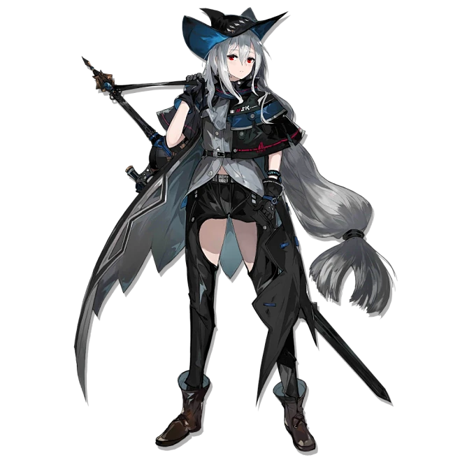 明日方舟立绘_斯卡蒂_1.png (1024×1024)-花瓣网