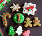 #圣诞节# #Christmas# 圣诞甜品桌必备、色彩靓丽的糖霜饼干来啦