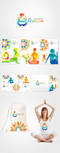 Gayatri Yoga Center identity on Behance