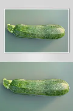 AI数字艺术绿色植物西葫芦图片-众图网