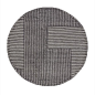 Tom Dixon Round Stripe Rug - Black / White | SRR01BLWH | £1,200.00