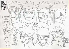 火影人物设定手绘稿 [13P] - 美术插画 -手机版 - Powered by Discuz!