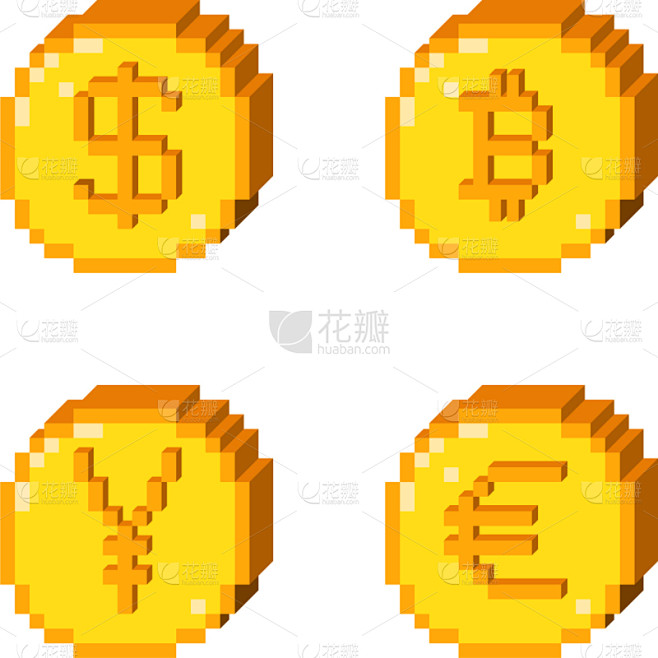 像素化,计算机图标,三维图形,噪声,商务...