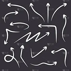 一套手绘箭头