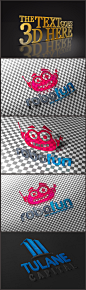 logo logo设计 logo 国外 logo设计欣赏
3D立体LOGO智能贴图PSD源文件素材样机模板 提案神器