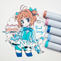 Traje del ending 3 de Sakura card captor, es tan simple pero hermoso ;--;) 
#sakurakinomoto #cardcaptorsakura #sakuracardcaptor #magicalgirl #maho #kawaii #cute #copicmarker #copicsketch #cakes #fanartby_ibu_chuan