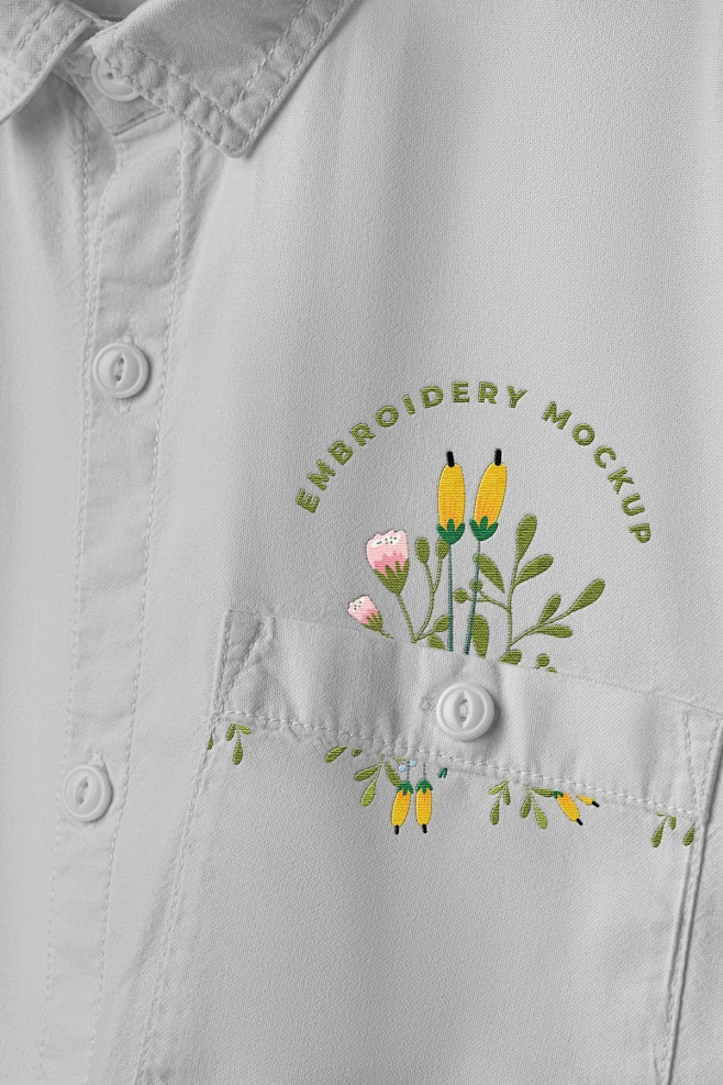【下载PSD】刺绣样机服装品牌vi标志衬衣卫衣刺绣花样效果图LOGO贴图PSD素材-花瓣网