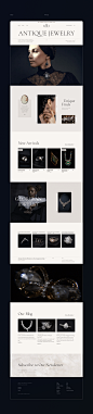 accessories Ecommerce Fashion  Jewellery jewelry landing page shop store UI/UX Website