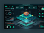 Data multi-dimensional visualization screen illustration design sketch ui