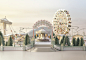 Nespresso Holiday Joy : For Nespresso's latest Holiday campaign, we designed and created a miniature fairground, complete with a coffee capsule ferris wheel, coffee cup carousel and an intricate machine maze. After we designed and built almost all of the 