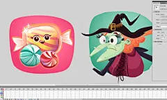Hansel &amp; Gretel Slot : These are the symbols of Hansel and Gretel Slot, facebook game app.Collective project where I worked as concept artist for symbols and logo.