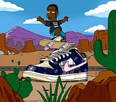 Travis Scott x SB Dunk Jackboys 联名 TS 腰果花 撕撕乐