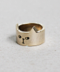 Lazy Oaf Cat Ring Gold #饰品#*鄙视你.........