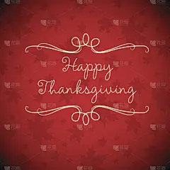 矢量格式的感恩节贺卡快乐。