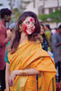 印度女孩Riya Sanyal 琥珀色的眼睛和灿烂的笑颜 也太美了叭 ‍♀