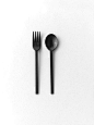 black cutlery pinned by barefootblogin.com: 