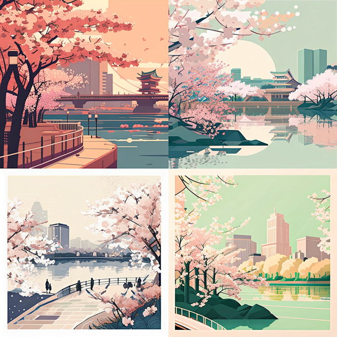 Cherry Blossoms Blooming by the Xuanwuhu Lake , NANKING Urban