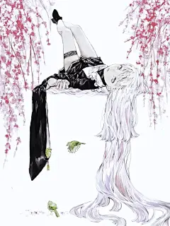 插画师 | 黑白水墨风动漫插画：shirone的作品 : 关于手绘、插画、原画、手绘板绘画、美术设计等相关数字艺术（CG）的分享学习平台。国内优质CG行业订阅号！各种CG绘画教程资讯信息集聚地。CG窝陪伴你不断的成长！