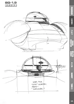 赛得·米德 （Syd Mead) 美国工业设计大师，科幻设计师，插画艺术家等。Mead Gundam Complete Scans 高达逆A 机械设定集共328P 此页面为 (169)