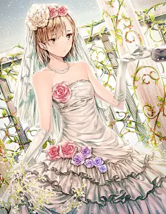 动漫の婚纱