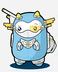 蓝色的机器人矢量图高清素材 卡通 手绘 机器人 机器人PNG矢量图 机器人免扣PNG图 矢量机器人 科技 蓝色 矢量图 免抠png 设计图片 免费下载