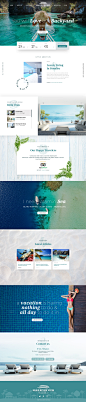 Luxury tropical resort hotel landing page design med
