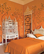 色彩家-橙色优雅卧室