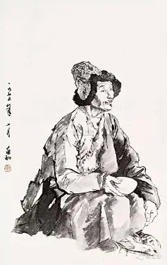 [转载]一代宗师蒋兆和水墨人物画欣赏（一）