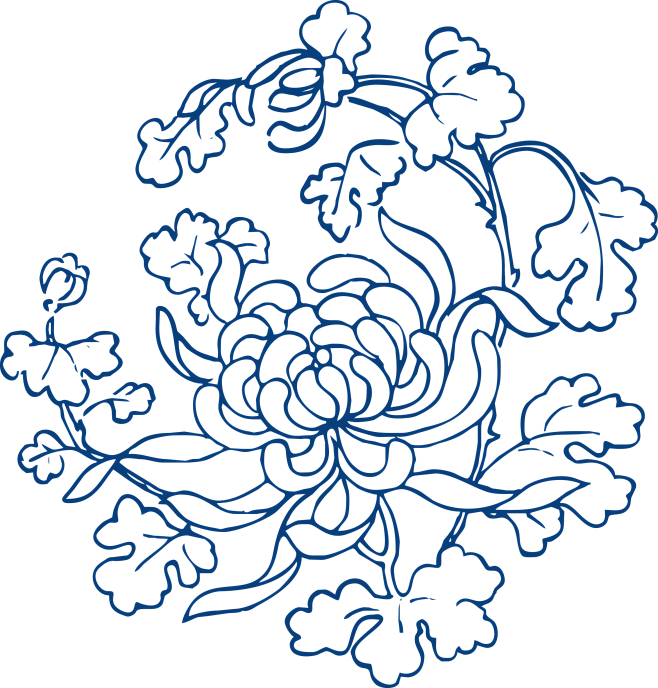 古代青花瓷图案花纹中国风图案祥云纹理传统...