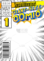可编辑的漫画书封面