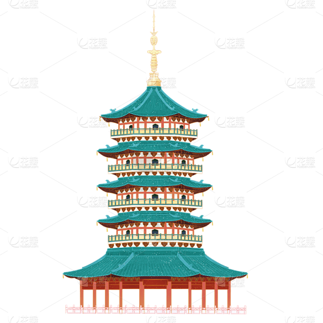 中国风-传统建筑-雷峰塔