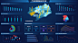山东省经济圈一体化发展监测大屏案例模板-山海鲸可视化