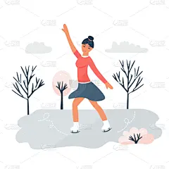 景象,女孩,冬天,溜冰场,运动,雪,滑冰,休闲,问候