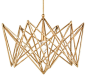 Currey Chandelier, Annatto Gold Leaf contemporary-chandeliers