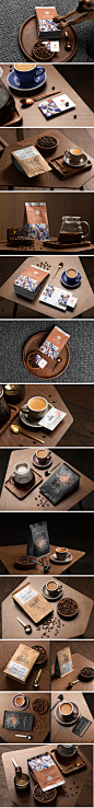 高端手磨烘焙咖啡品牌产品包装VI包装名片展示样机PSD贴图素材-淘宝网