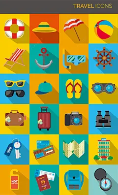 沙滩图标扁平化背景素材ai背景图_新图网 https://ixintu.com 图标 夏季 度假 扁平 沙滩 海滩 图标素材 背景 素材 卡通 简约