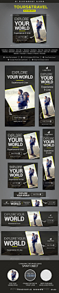 Tours & Travel Banners - Banners & Ads Web Elements