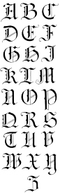 german gothic calligraphy alphabet - Buscar con Google: 