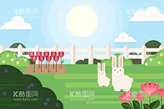 可爱兔子背景  - 源文件下载【酷图网】可爱兔子背景,小兔子背景,壁纸,复活节背景,卡哇伊,小白兔