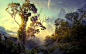 General 1920x1200 fantasy art digital art nature landscape trees forest planet