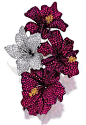 A ruby-and-diamond brooch ('Hibiscus'). Michele Della Valle.