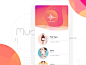 Music Player Inspiration 2017 – Muzli -Design Inspiration : via Muzli design inspiration