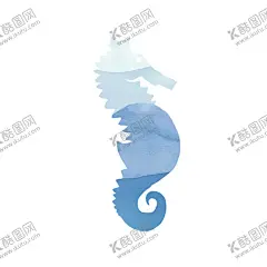 手绘动物 【酷图网】卡通,手绘,水彩,海马,兔子,长颈鹿,梅花鹿,eps,ai,矢量,高清图片,素材