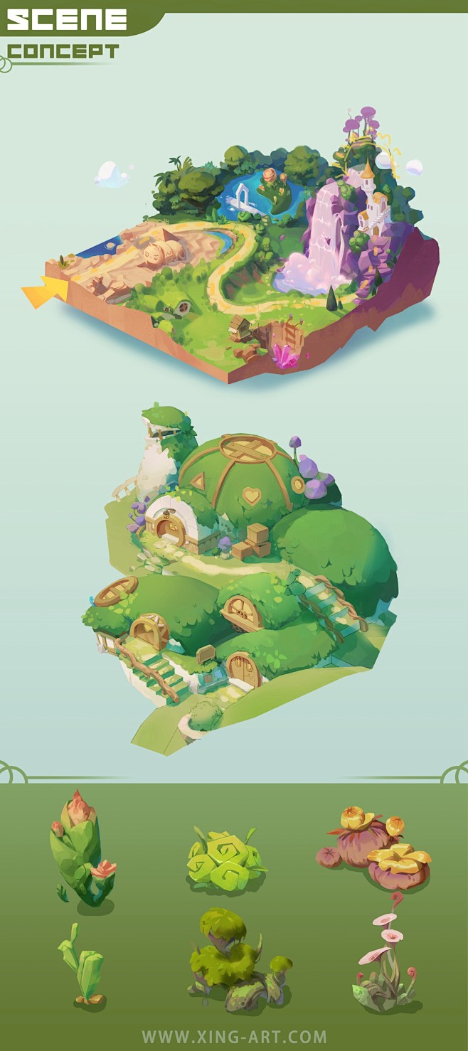植物原画树原画来自cgbook.cn (...