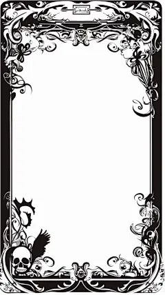 复古矩形边框素材如