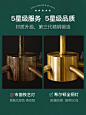 希尔顿全铜后现代轻奢水晶吊灯客厅餐厅卧室灯具现代简约大气led-tmall.com天猫