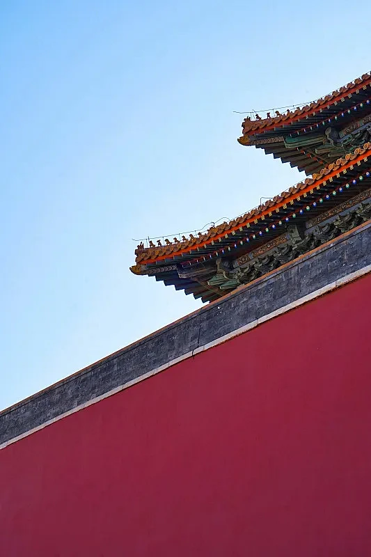 故宫古代建筑顶天景观图片下载