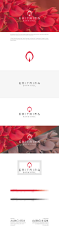 ERITRINA Butik Otel / Branding : A flower that gives the name of hotel "erytrhina" known as a"coral flower" too. The importance of this logo is in its color. We used this flower which has awesome color in logo. It fits the hotel with w